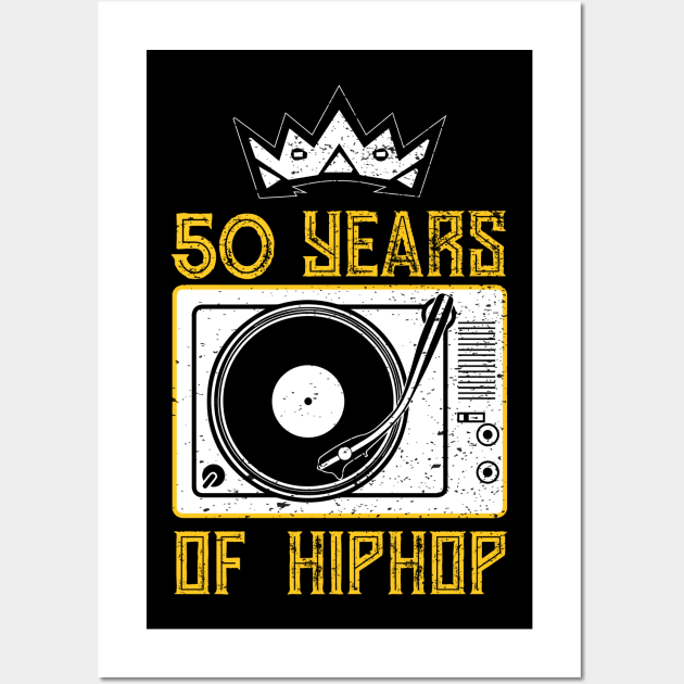 50 years of Hip Hop - The Turntable King Wall Art by Profit